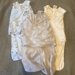 Three Size Small Halo SleepSack Swaddles (3-6 months)